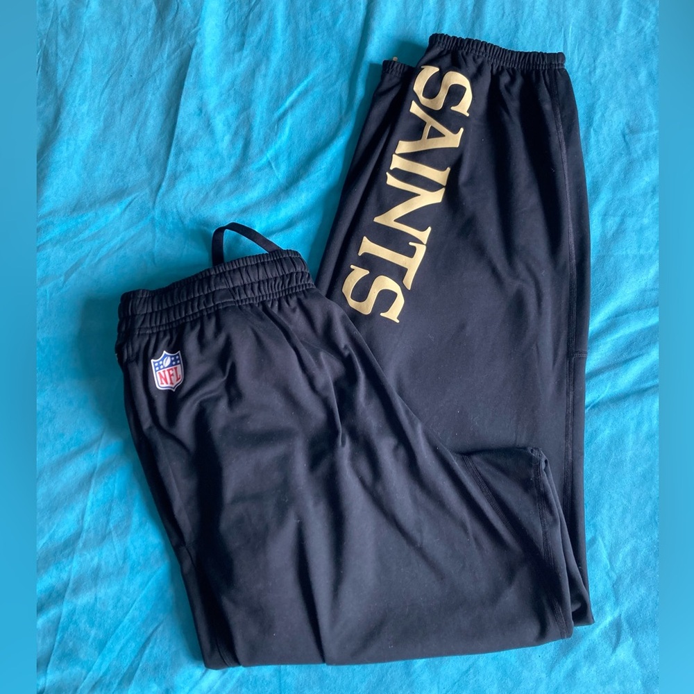 NFL Black and Gold Saints Nike Joggers NWOT